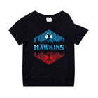 Kinder-T-Shirt schwarz Stranger Things Berge von Hawkins
