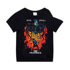 Kinder-T-Shirt schwarz Stranger Things The Piggyback