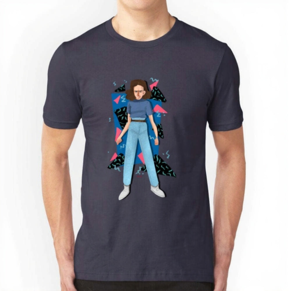 T-shirt homme Stranger Things portrait d'Onze – coloris Bleu marine