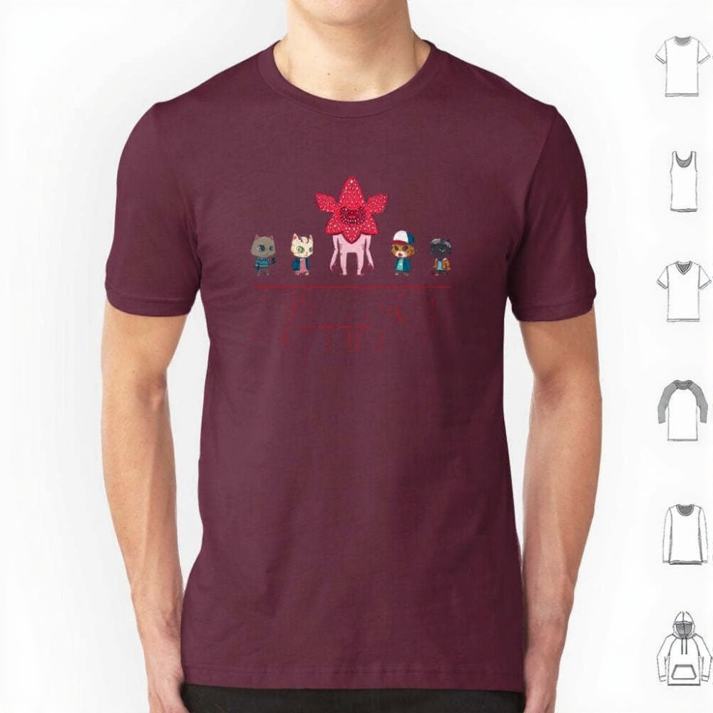 T-shirt homme Stranger Things Stranger Kittens – coloris Bordeaux